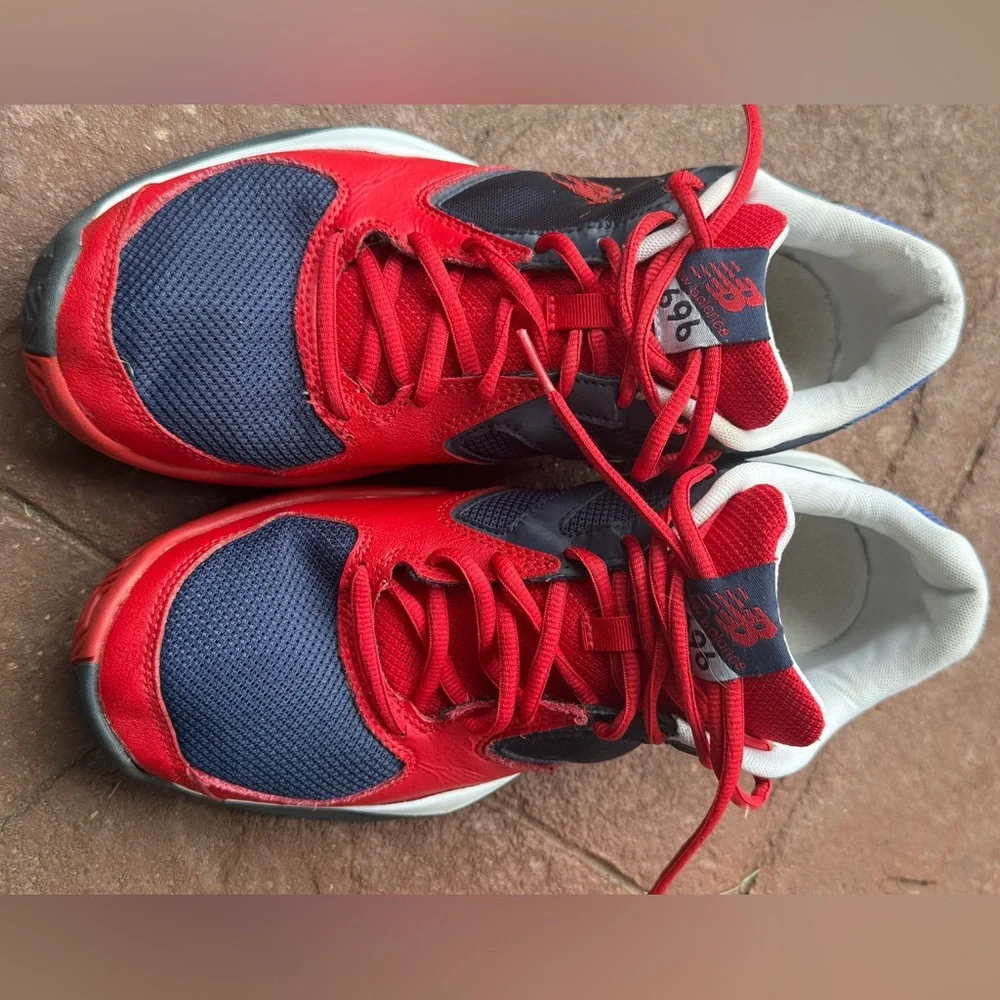 Polo Ralph Lauren new balance 696 mens 11 red blue white vintage sneakers shoes